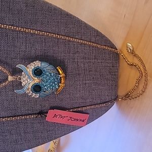 Betsey Johnson Owl Necklace